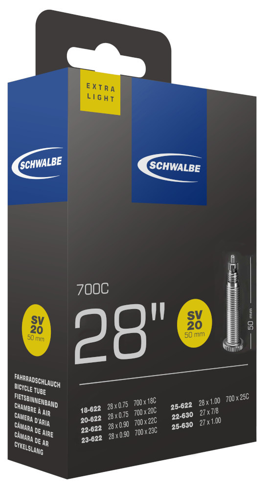 Schwalbe Fahrradschlauch Nr. 20 28" Ventil 50mm Ersatzschlauch