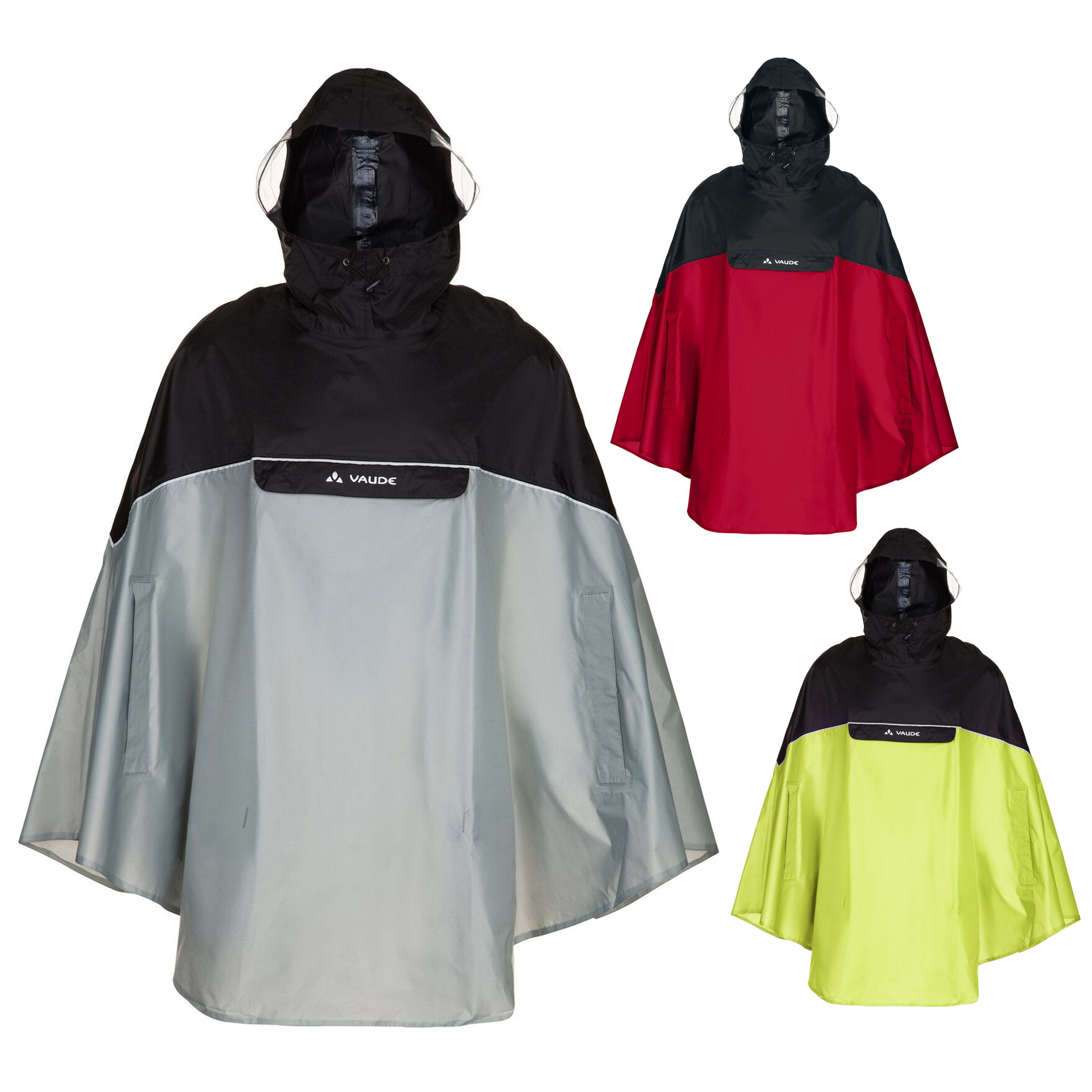 Vaude Covero II  Regenponcho für Damen Herren Regenumhang Fahrrad Regenschutz