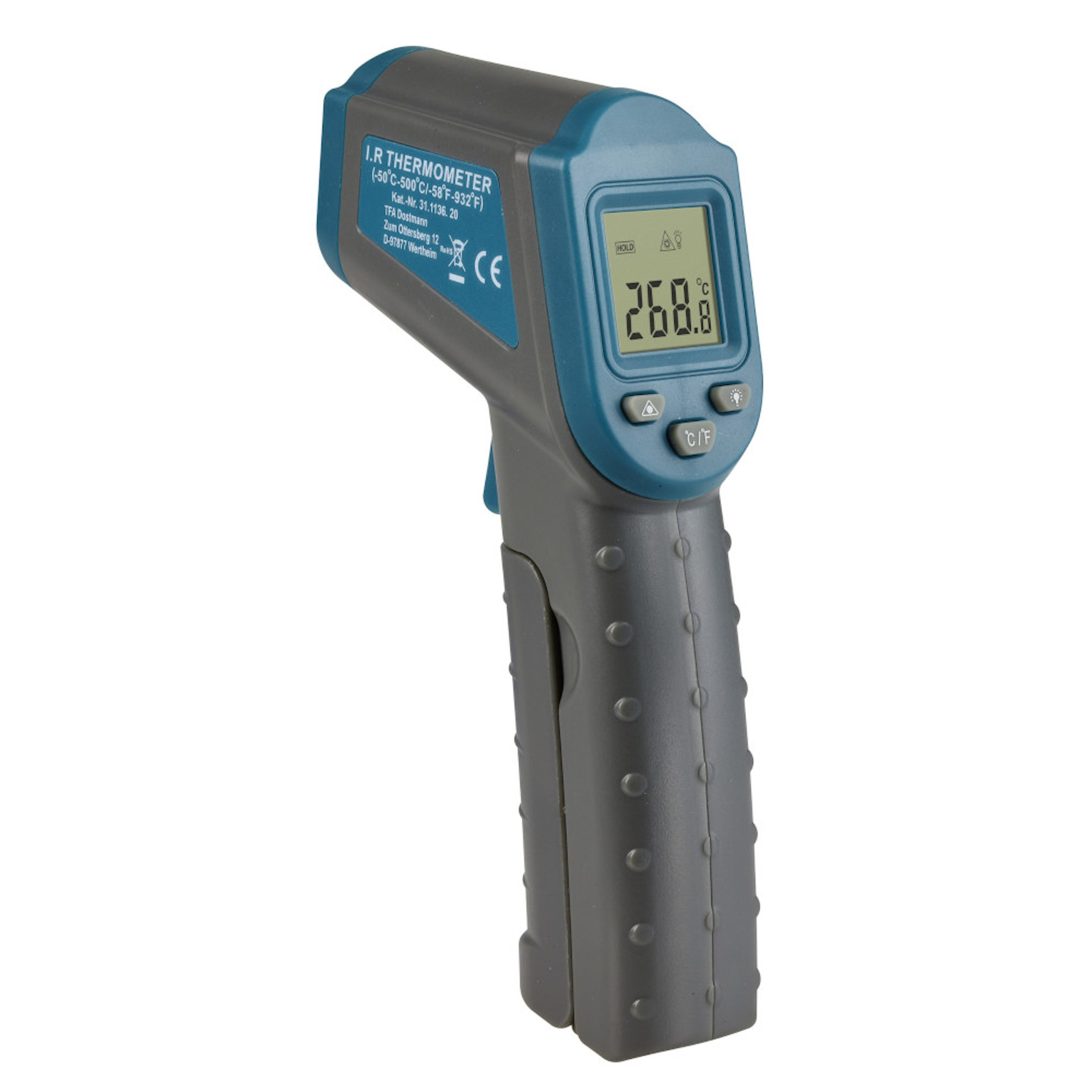 Infrarot-Thermometer Ray TFA 31.1136.20  mit Laservisier