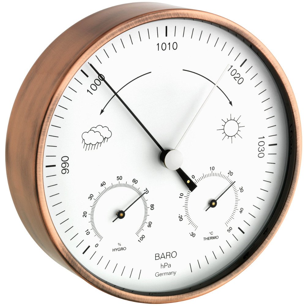 Innen-Außen Wetterstation Kupfer TFA 20.2027.51 Barometer Thermometer Hygrometer