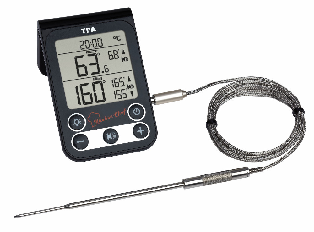 Küchen-Chef TFA 14.1512.01 Digitales Grill-Braten-Ofenthermometer