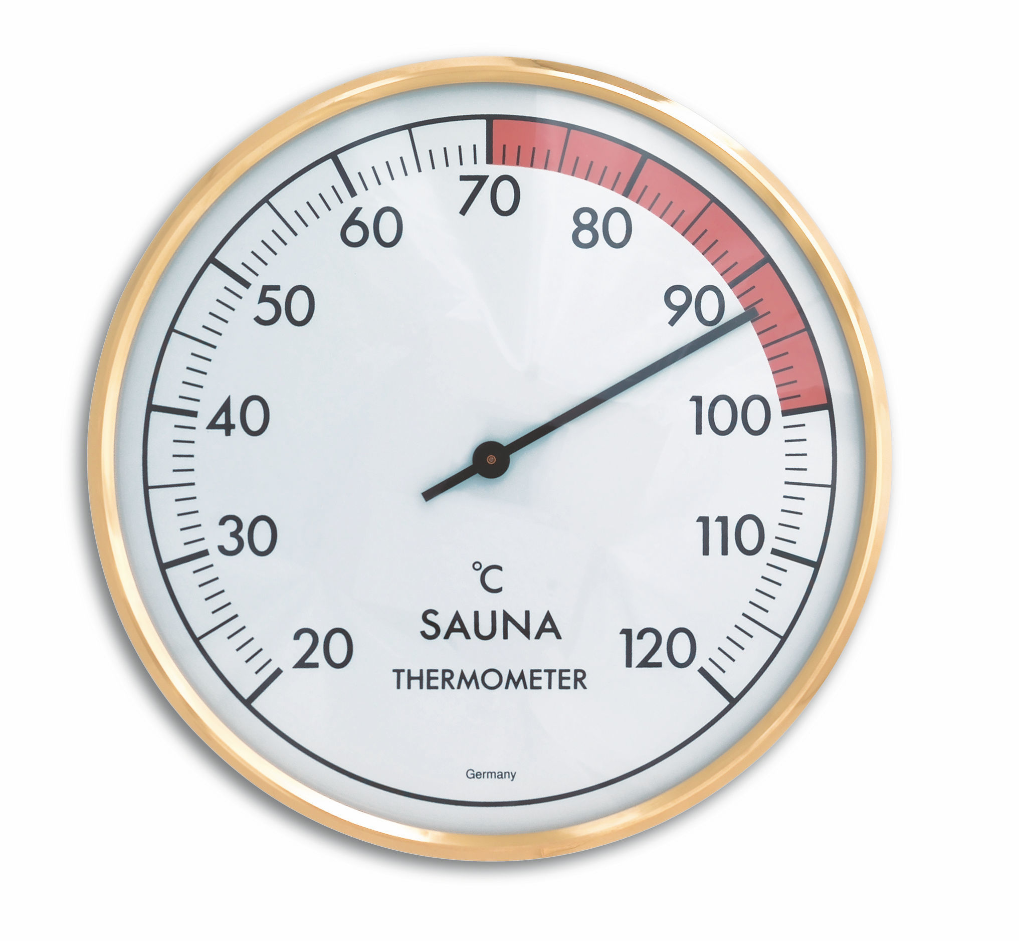 TFA 40.1011 Analoges Sauna-Thermometer mit Metallring