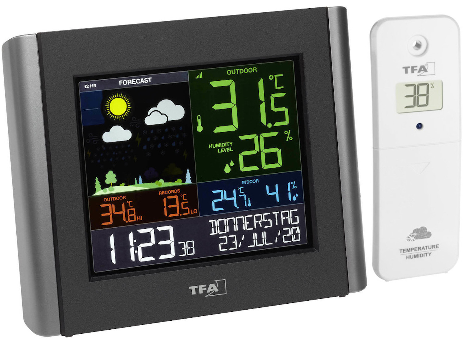 Funk-Wetterstation View Meteo TFA 35.8000.01 WLAN Farbdisplay