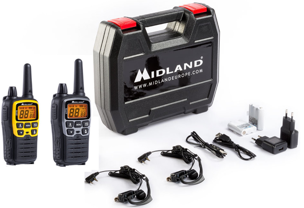 Midland Walkie Talkie Funkgeräte Kofferset XT 70 Adventure Edition 2 Farben