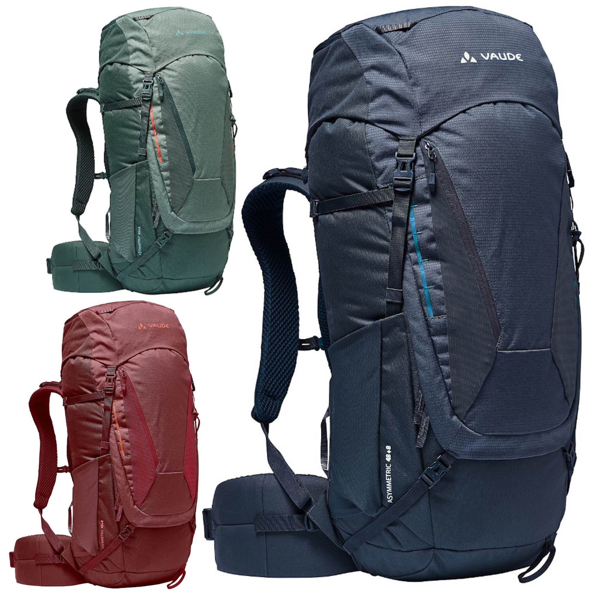 Vaude Asymmetric 48+8 Trekkingrucksack Hüttenrucksack Alpinrucksack