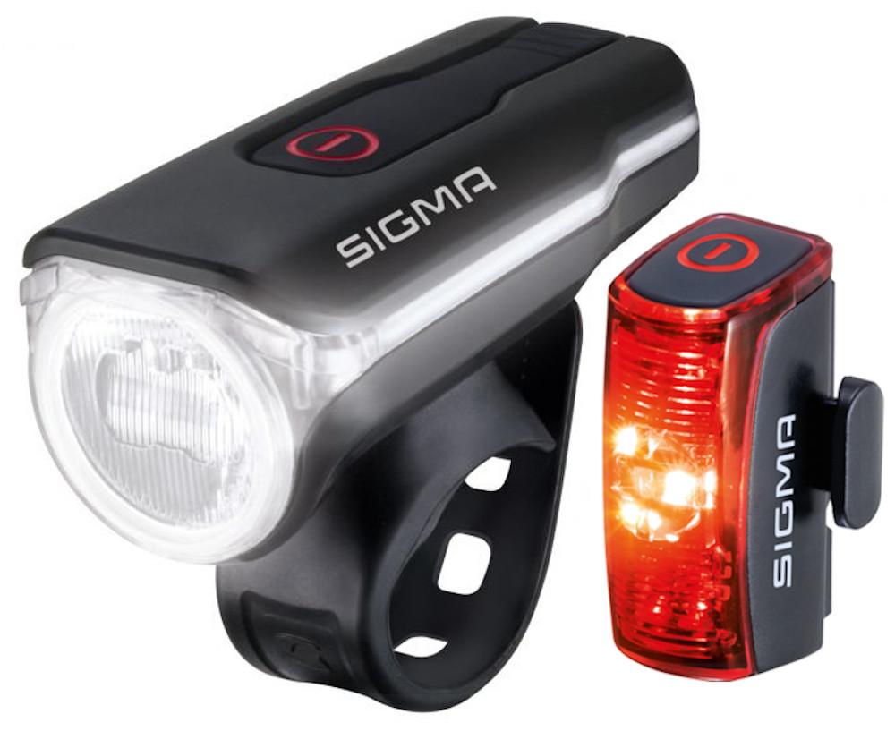 Sigma Aura 60 Infinity Set 17760 Fahrradlampe Leuchtstärke 60 Lux