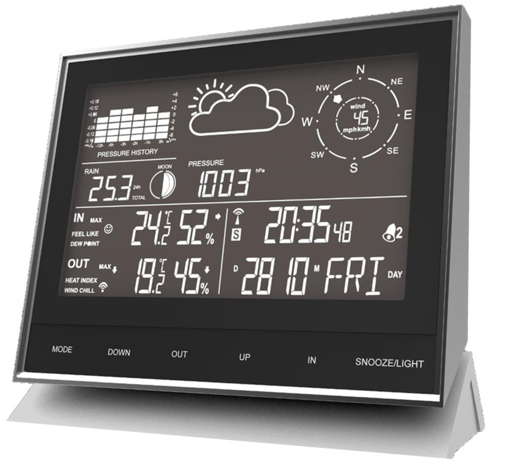 Technoline WS 1700 moderne Wetterstation mit allen relevanten Daten zur aktuellen Wetterlage