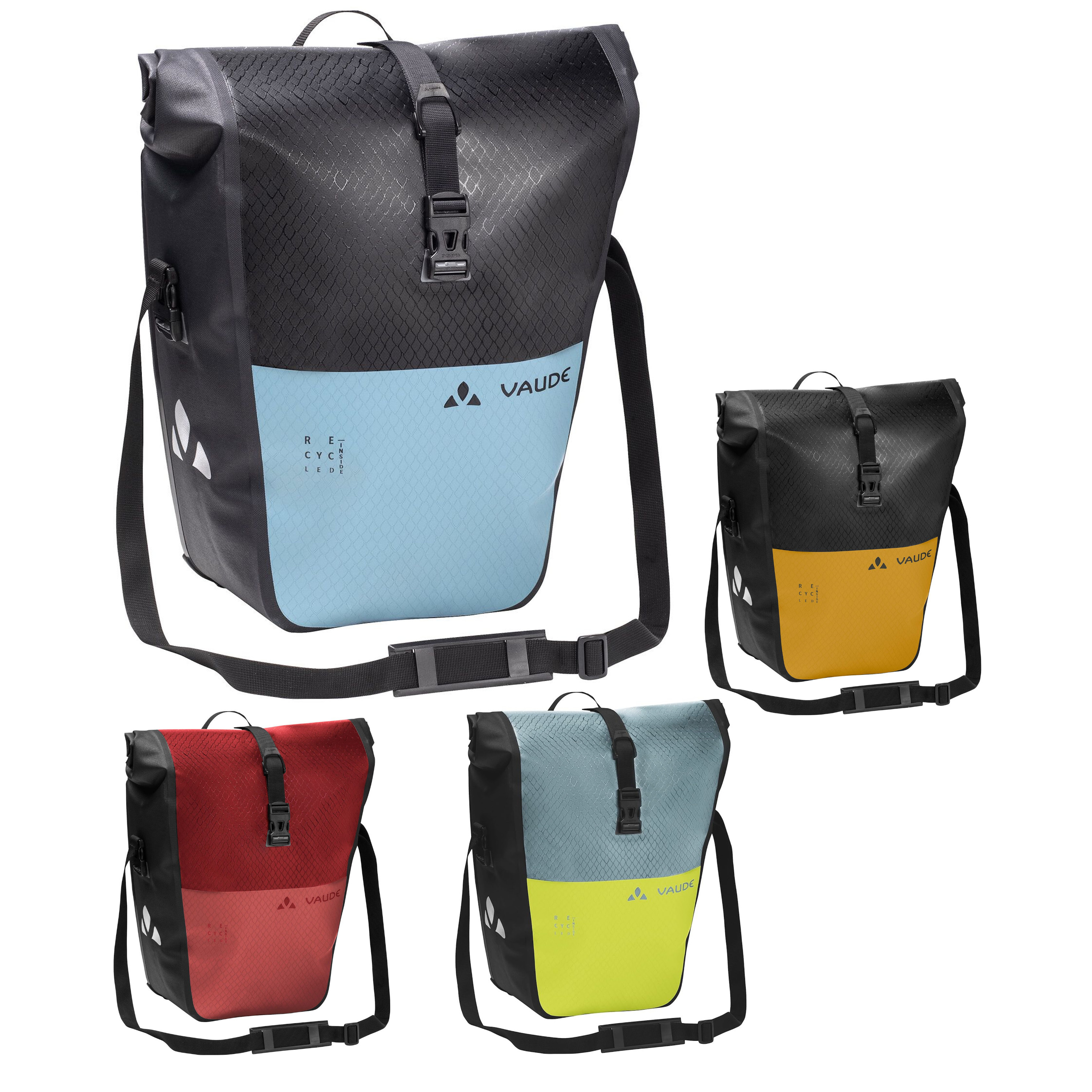 Vaude Aqua Back Color Single recycelt einzelne Fahrradtasche Hinterradtasche wasserdicht