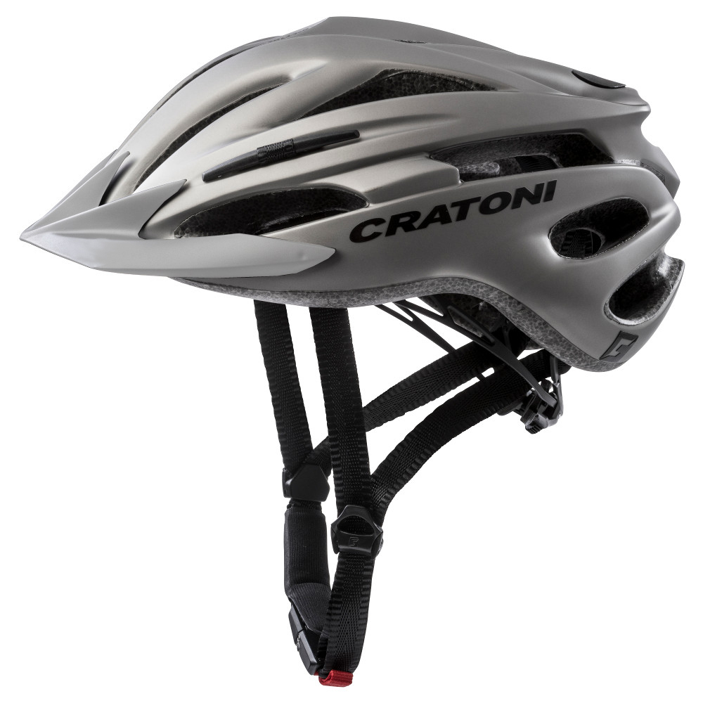 Sonderangebot Cratoni Fahrradhelm Pacer anthrazit Visier anthrazit Allroundhelm Radhelm