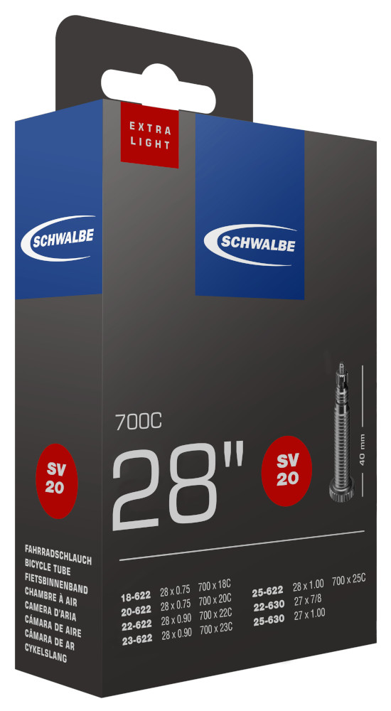 Schwalbe Fahrradschlauch Nr. 20 28" Ventil 40mm Ersatzschlauch