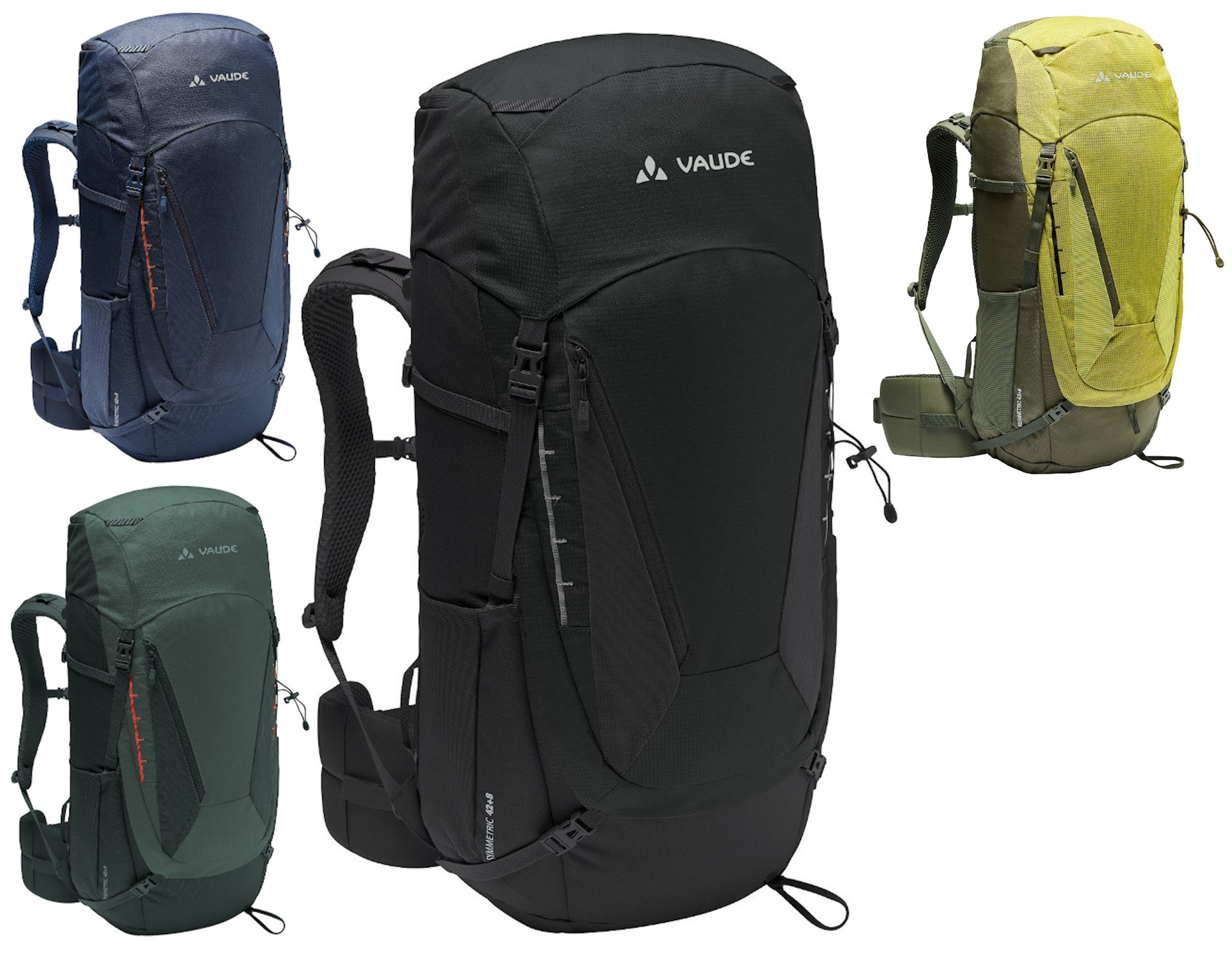 Vaude Asymmetric 42+8 Trekkingrucksack Alpin Pilger Hüttentouren