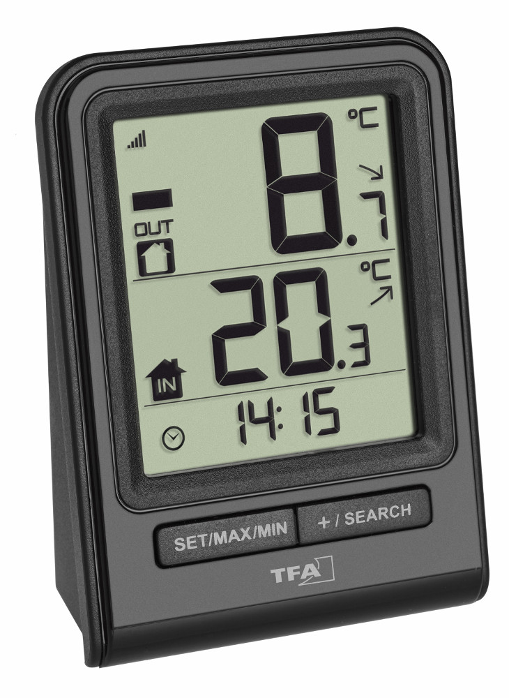 Digitales Funk-Thermometer Prisma TFA 30.3063.01 mit Außensender