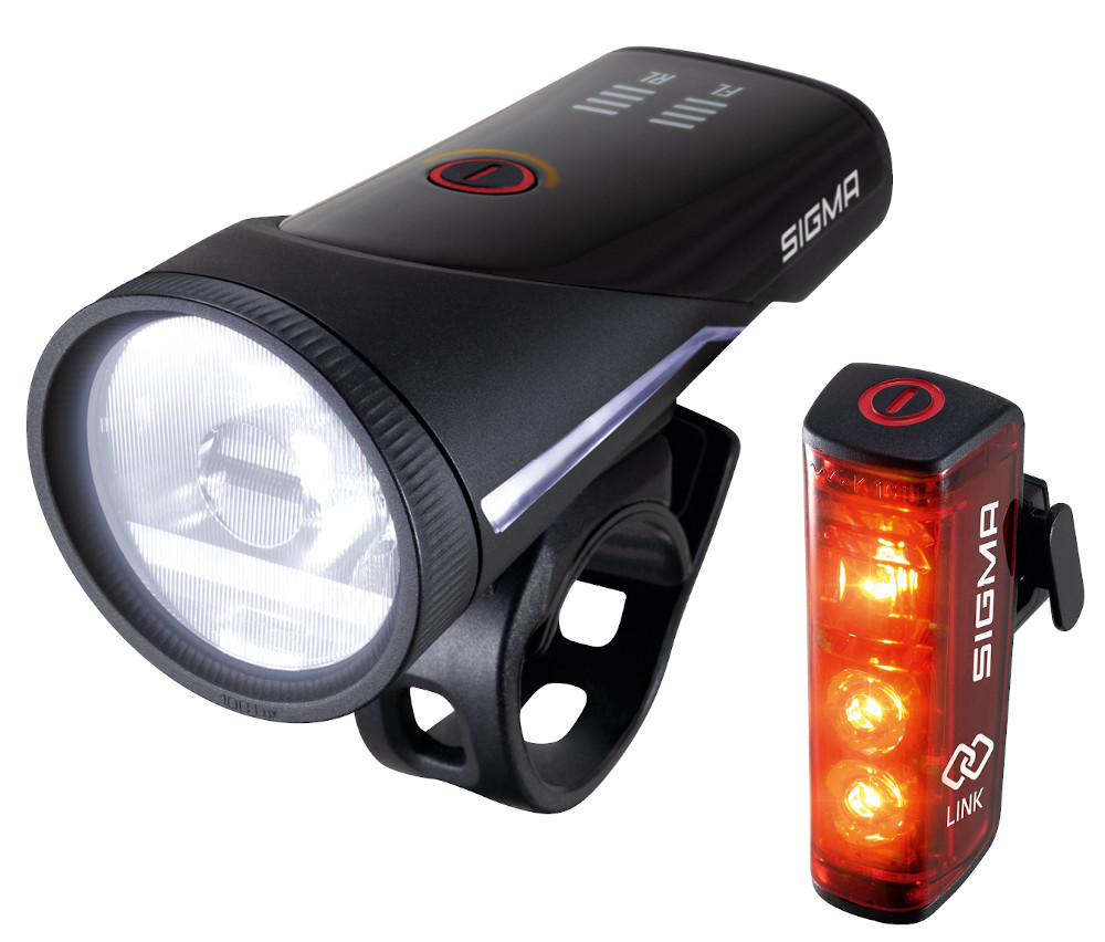 Sigma Aura 100 Blaze Link Set 17950 Frontlicht Rücklicht 100 Lux