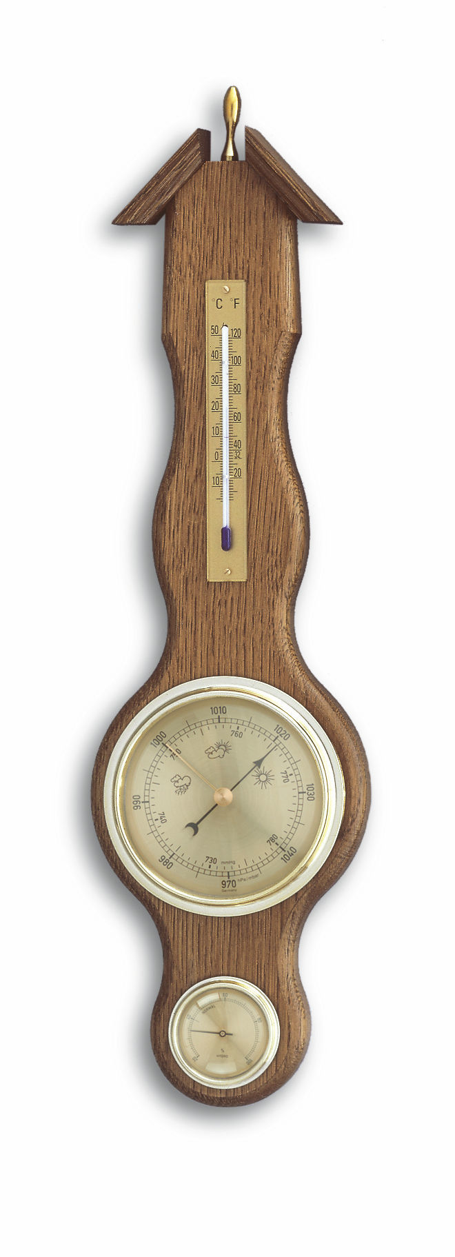 TFA 20.1037 Analoge Wetterstation aus Massivholz