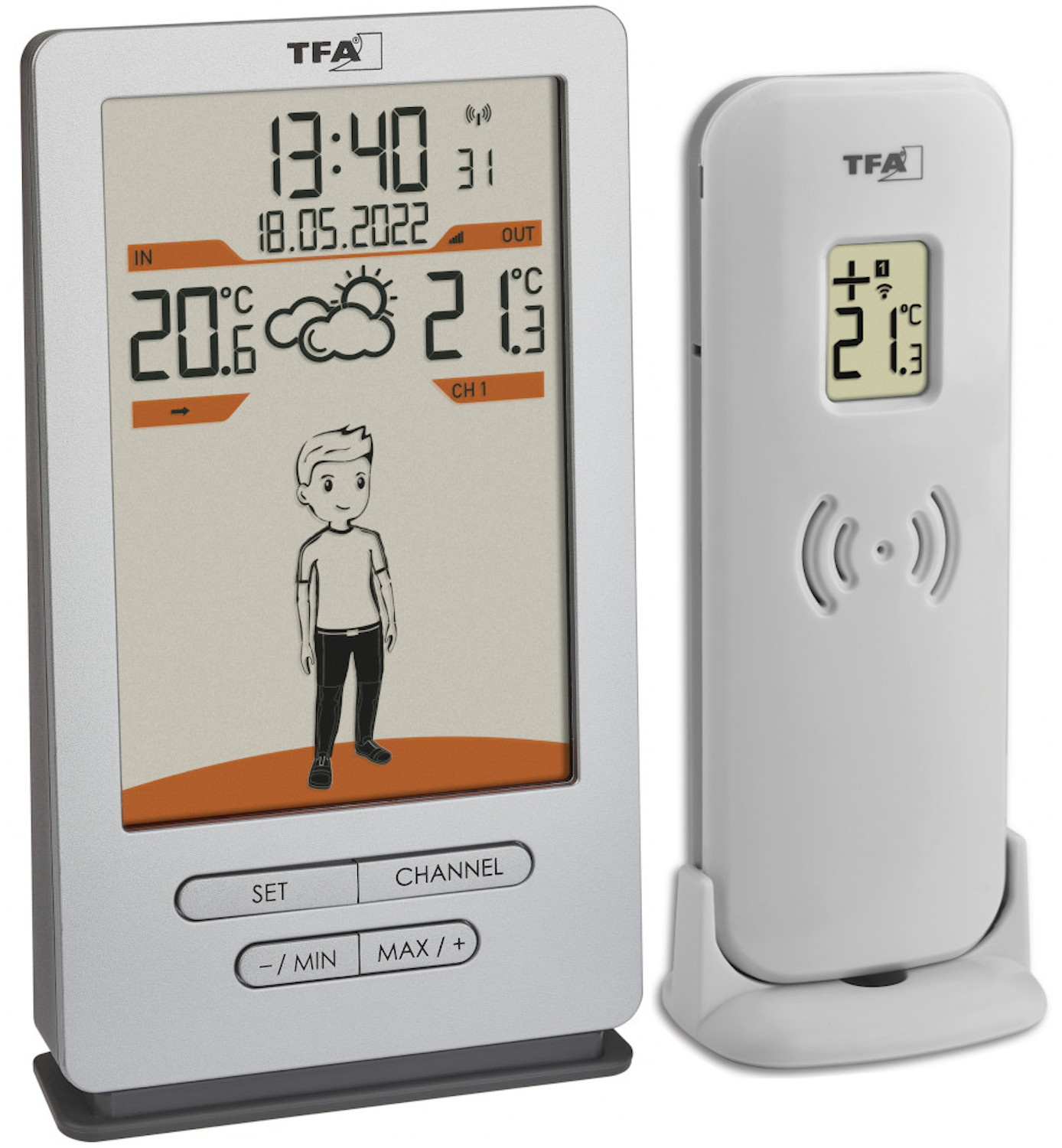 TFA-Dostmann Funk-Wetterstation Weather Jack TFA 35.1166 Wettersymbole Luftdrucktendenz