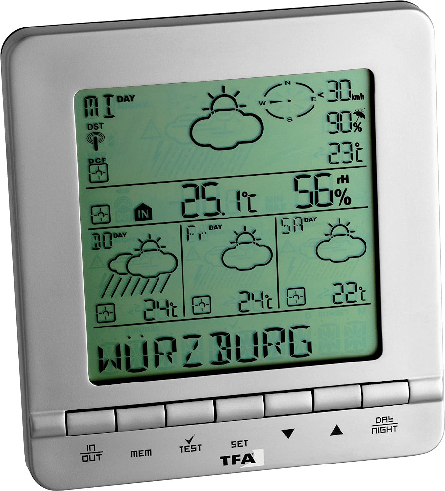 Ersatzdisplay MeteoTime Star TFA 35.1088 B-Ware Wetter Info Center Ersatzteil