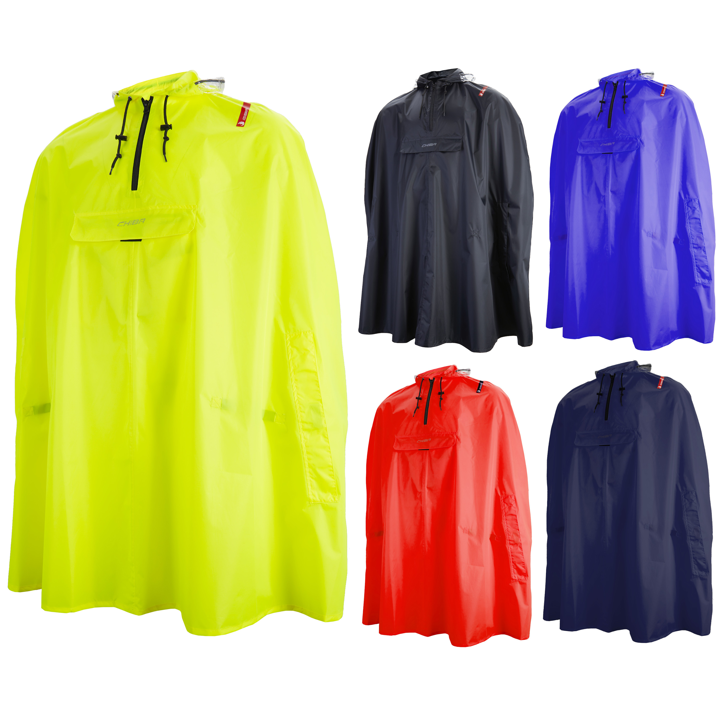 Chiba Regenponcho für Damen und Herren Regencape Regenumhang Regenmantel