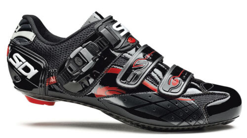 Profi Rennradschuhe Fahrradschuhe Sidi Laser schwarz Vernice Radsportschuhe