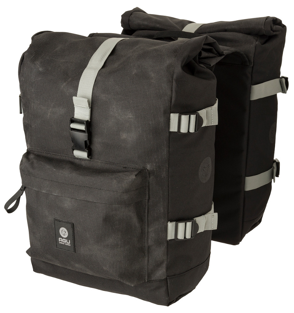 AGU wasserdichte Fahrradtasche H20 Rolltop II double Urban Reflectiv