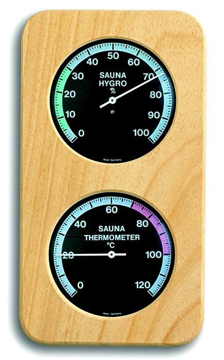 Sauna-Thermo-Hygrometer TFA 40.1004 Massivholz