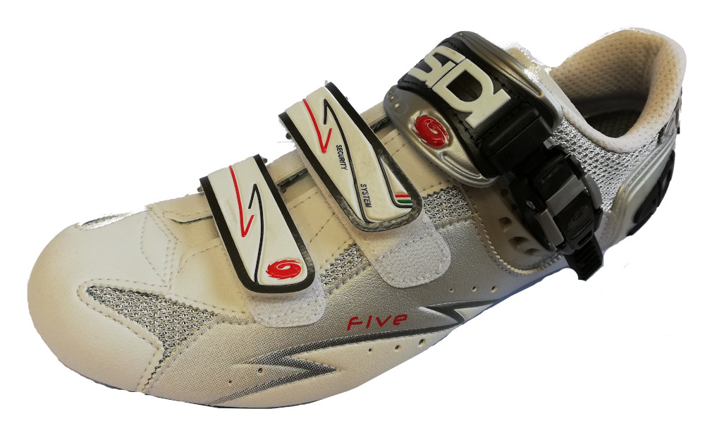 Sidi Rennradschuh Five Carbonsohle steel-white