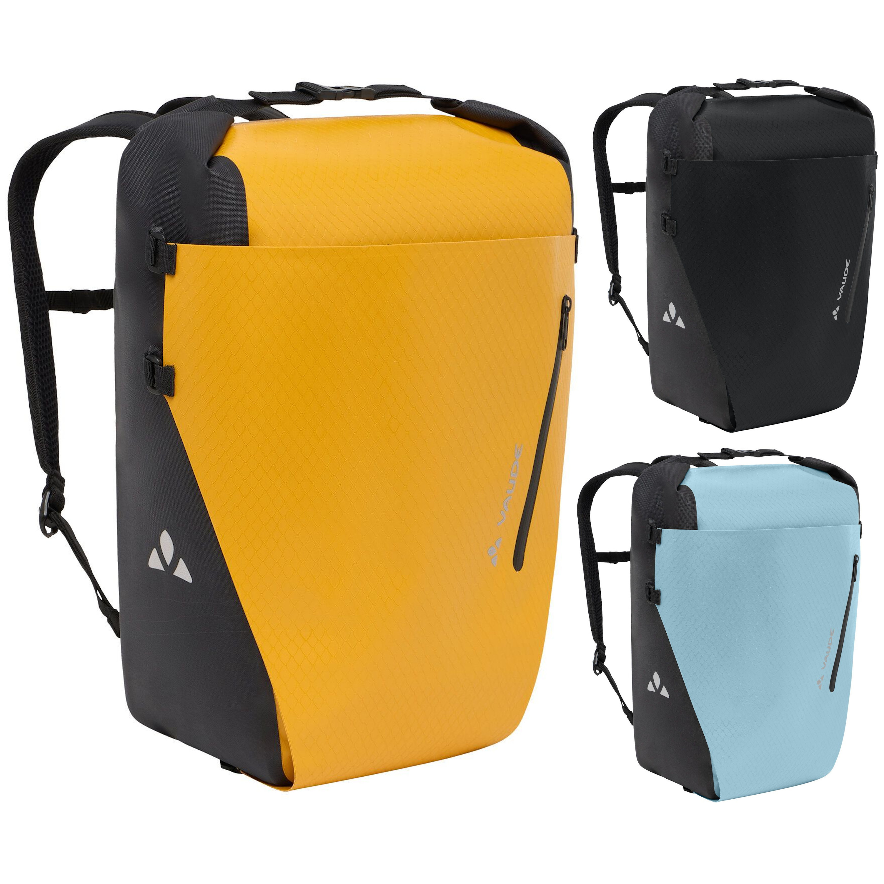 Vaude Aqua Transformer 2 in 1 Fahrradtasche und Rucksack wasserdicht 26 Liter Radtasche