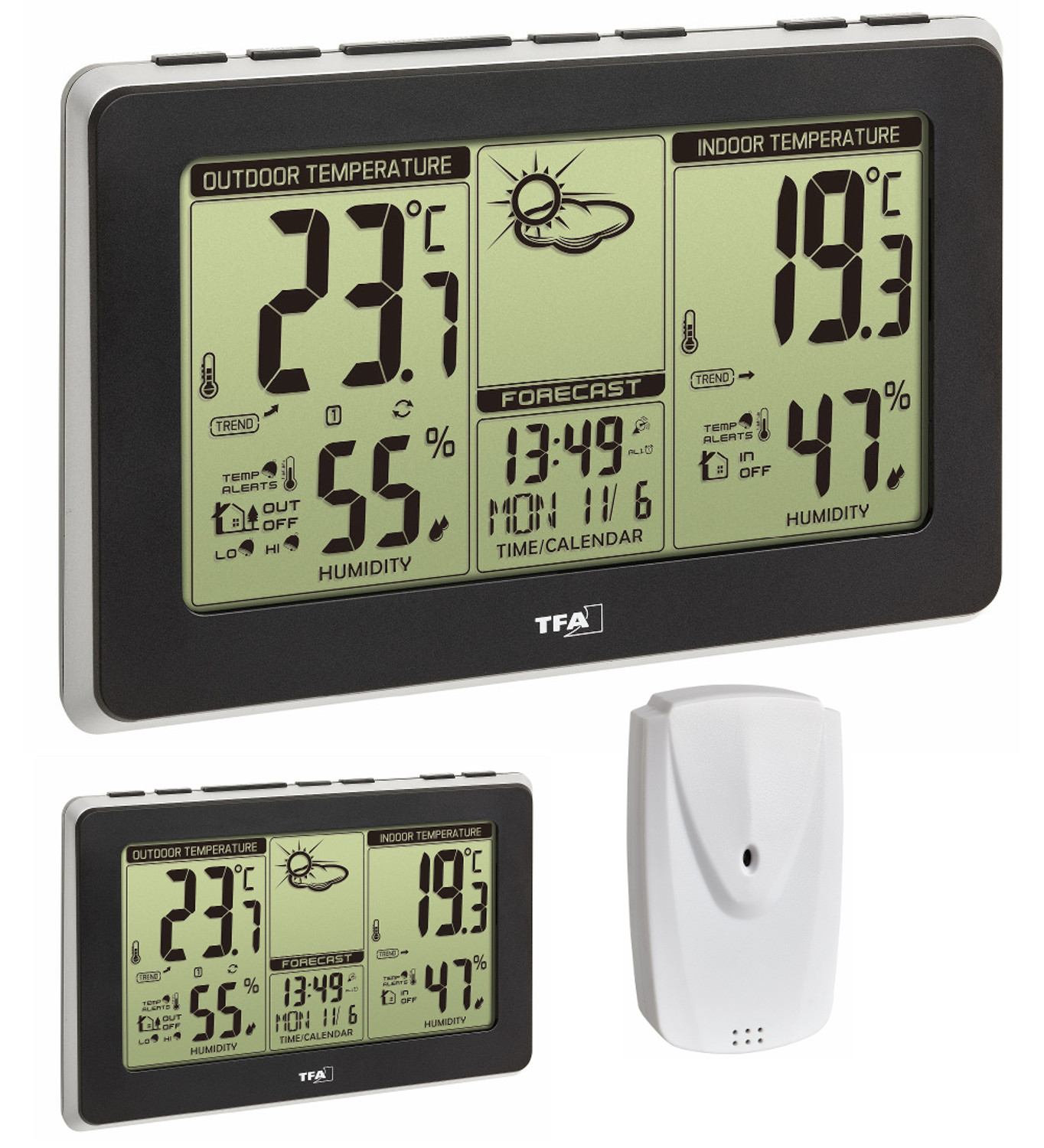 Funk-Wetterstation MONDO PLUS TFA 35.1151.01.Plus Wettervorhersage