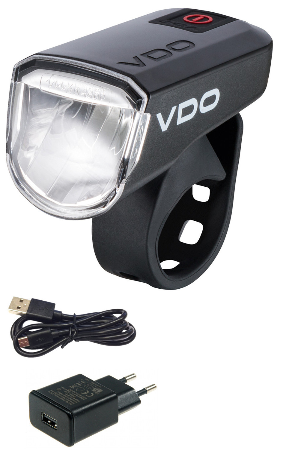 VDO Fahrrad Frontlampe ECO LIGHT M30 Plus inkl. Netzteil