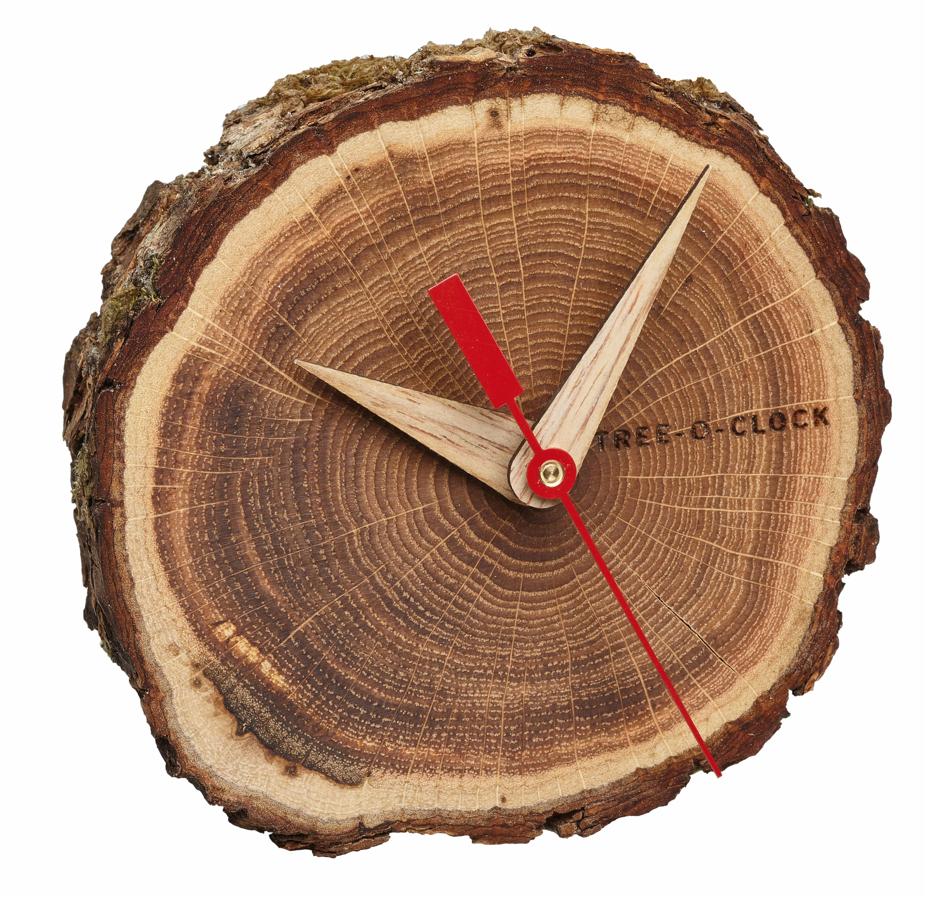 Analoge Tischuhr aus Eichenholz TREE-O-CLOCK TFA 60.1028.08