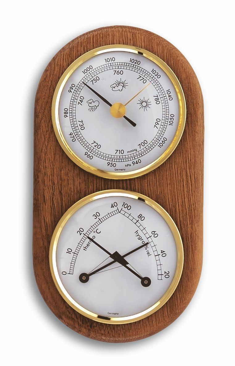 TFA 20.1051 Analoge Wetterstation aus Eiche