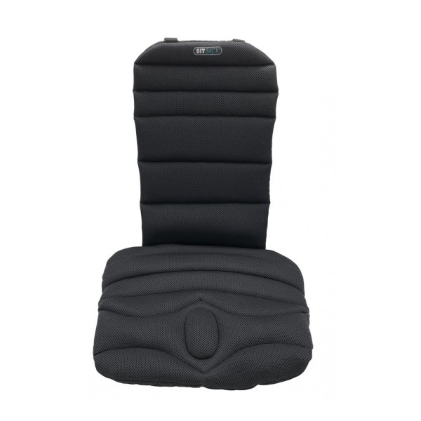 Sitback Basic Light Autositzauflage mit Klimamatte Keil und Rückenkissen